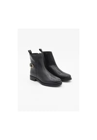 ROSA amada - Damen-Stiefeletten aus Leder, schwarz - schwarz