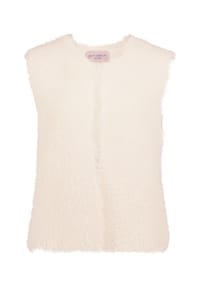 BETTY BARCLAY - Strickweste mit Effektgarn - beige