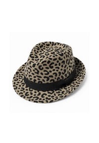 collezione alessandro® - Wollhut Leo Modern aus 100% Wolle, Made in Italy - braun
