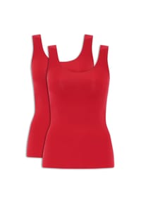 CHANTELLE - Damen Top, 2er Pack - Unterhemd, SoftStretch, nahtlos - Dunkelblau