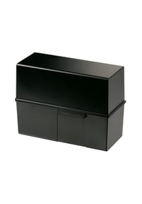 HAN - Karteibox, DIN A5, quer, für 500 Karten - SCHWARZ