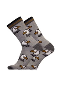 UphillSport® - Socken 'EAGLE' 2er Pack in nahtlosem Design - Brown