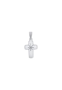 amor - Motivanhänger für Damen und Herren, Unisex, 925 Sterling Silber | Kreuz - Silber