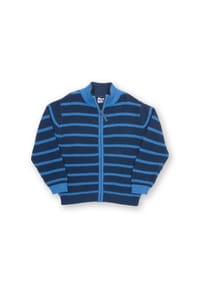 KITE - Kinder Chunky Knit Zippy Bio-Baumwolle - blau