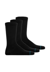STANCE - Unisex Socken 3er Pack - Shelter, Logo, Crew Socken, einfarbig - Schwarz