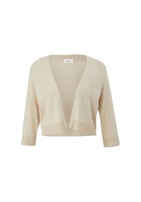 s.Oliver BLACK LABEL - Strickjacke, 3/4-Ärmel, für Damen - 81W0  BROWN
