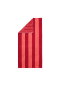 MÖVE - Handtücher Superwuschel Blockstreifen ruby/coral - 021 - rot