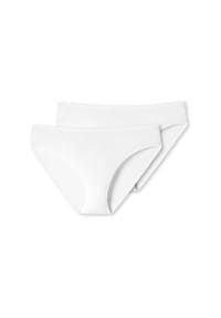 SCHIESSER - Slip, 2er-Pack, uni, für Damen - 000 SCHWARZ