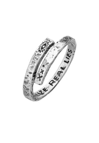 HAZE & GLORY - Ring Herren - Twisted Eye 925 Silber - Gold