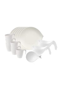 Villeroy & Boch - Brunch-Set Flow 18er Set FLOW - weiß