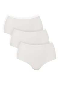 Anita - Damen Slips, 3er Pack - Essentials High Waist Briefs, Mikrofaser, nahtlos, einfarbig - Nude