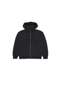 DR.DENIM® - Aiden Zip Hoodie - Washed Black Patch