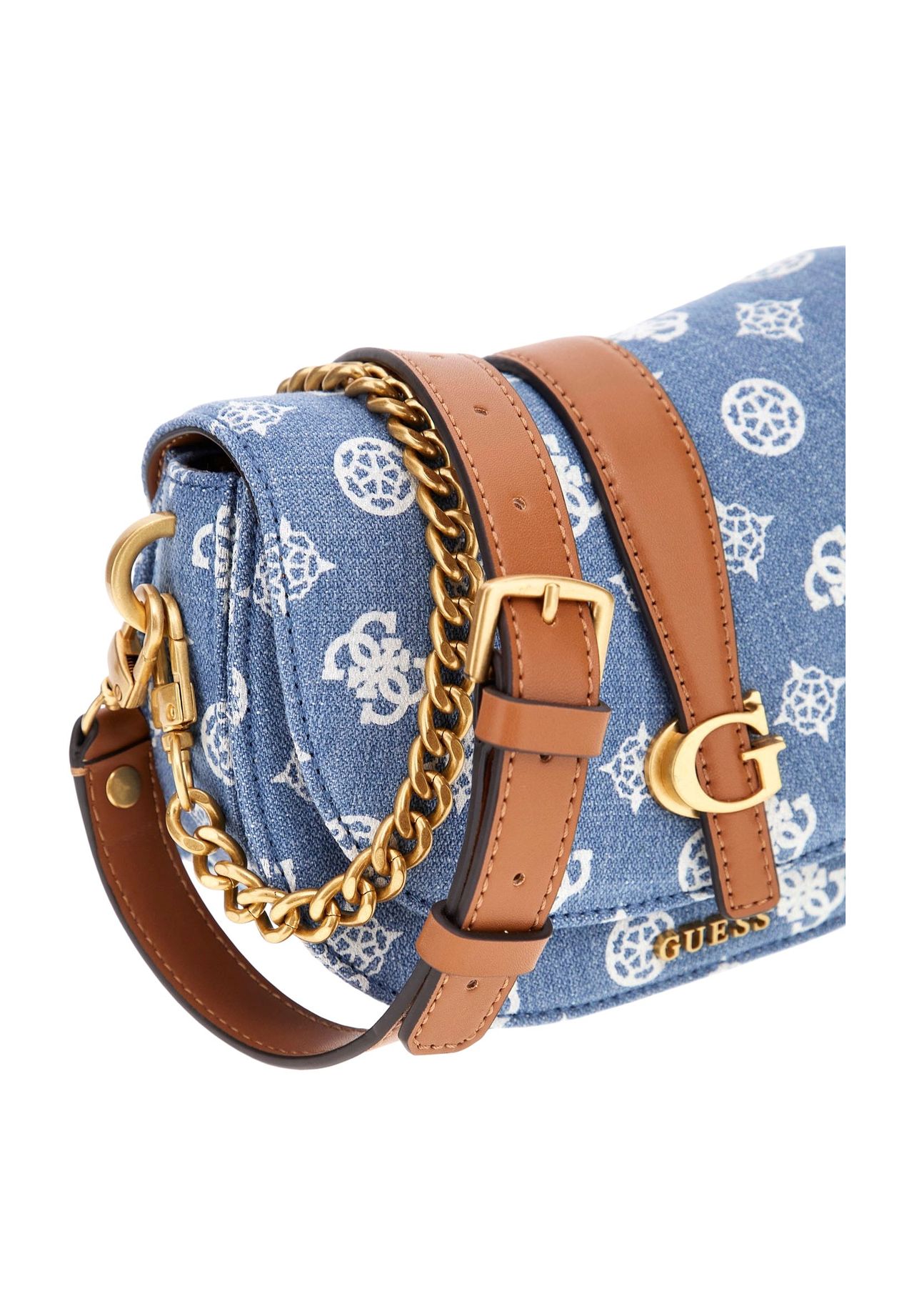 GUESS KUBA Schultertasche, Logo-Muster, Emblem, für Damen | GALERIA