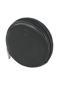 Esquire Logo - Logo Geldbörse Leder 7 cm - schwarz