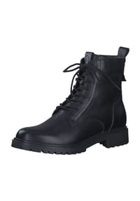 Tamaris - Schnürstiefeletten, Leder, für Damen - 001 BLACK