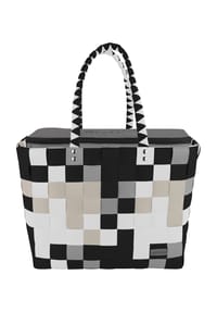 normani® - Flechtkorb mit großer Kühltasche - Anthrazit