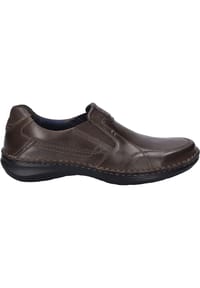 Seibel - Slipper "New Anvers 01", Ziernähte, Leder, für Herren - 390 TABAK