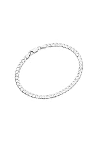SMART JEWEL® - Armband Panzerkette diamantiert, massiv, Silber 925 - silber