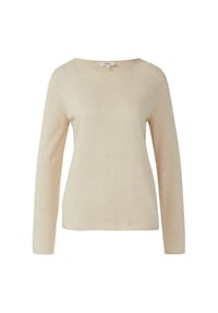 s.Oliver - Feinstrickpullover, Rundhals-Ausschnitt, für Damen - 81W1 BEIGE