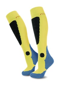 normani® - 2 Paar Ski-Kniestrümpfe New-Style - Blau/Dunkelgrau/Grau