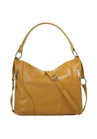 Samantha Look - Handtasche Echt Leder, Made In Italy - braun