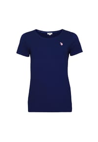 U.S. POLO ASSN. - T-Shirt Kurzarmshirt Rundhals - dunkelblau