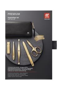 ZWILLING TWINOX® GOLD EDITION - Premium Maniküre Set 5tlg. in Schwarz - schwarz