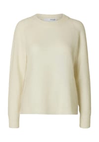 SELECTED FEMME - Pullover, Alpaka-Woll-Mix, Rippbündchen, für Damen - 182634001 SNOW WH
