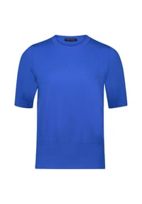 BETTY BARCLAY - Basic-Pullover kurzarm - Adria Blue