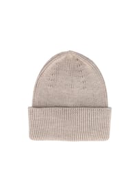 CAPO - Formstrickmütze Merinowolle Umschlag 2fach, - anthracite