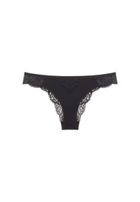 TRIUMPH - Brasilslip Peony Florale Brazilian - BLACK