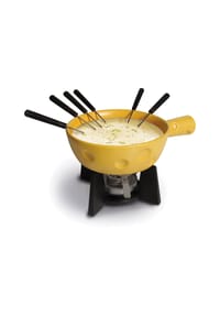 BOSKA - Fondue-Set Super Cheesy, 9-tlg., 31.2 cm - Silberfarben