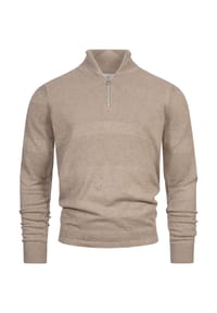 KRONSTADT - Strickpullover KSHannes Half-Zip - Charcoal Mix