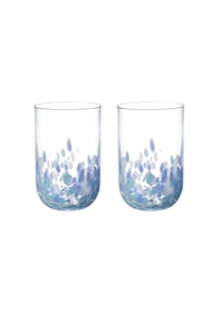 like. by Villeroy & Boch Longdrink-Glas, 2 Stück Like Confetti Aqua - Like Glass - blau