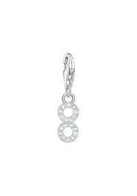 Thomas Sabo Number Charms - Charm-Anhänger Zahl 8 - silber, weiß