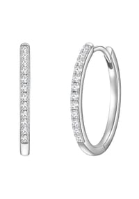 GLANZSTÜCKE MÜNCHEN - Damen Ohrringe aus 925/- Sterling Silber in Silber mit Zirkonia - silber