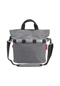 KLICKfix® - Bikebasket Oval S, twist grau - grau