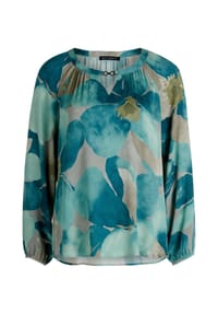 BETTY BARCLAY - Schlupfbluse langarm - Petrol/Grey
