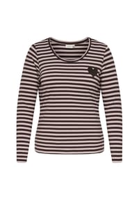 ONLY CARMAKOMA - Langarmshirt, Rundhals, für Damen - 237375004 COFFE/PA