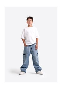 Solang - Hose mit Cargo-Details - Dunkelblau