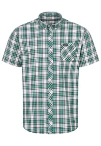 LONSDALE™ - Herren Kurzarmhemd schmale Passform BRIXWORTH - Blue/White/Black