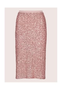 MADELEINE - Schlanker Pencil-Skirt mit Wendepailletten - blassrosa / puderrosé
