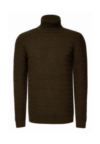 RUSTY NEAL - Rollkragenpullover im angesagten Design - Camel