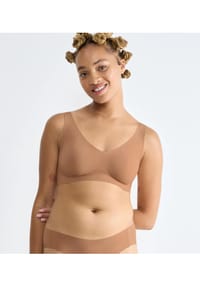 sloggi - Zero Feel 2.0 Bralette, nahtloses Design, für Damen - 00CM NOSTAL BROWN