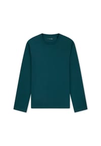 SCHIESSER - Loungewear-Oberteil Mix + Relax, Baumwolle, für Herren - 725 TIEFSEEGRÜN