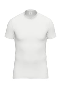 AMMANN - Feinripp 181 Unterhemd, Stehkragen, für Herren - 1 WEISS