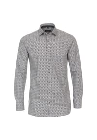 CASAMODA - Herren Businesshemd Print Comfort Fit - Beige