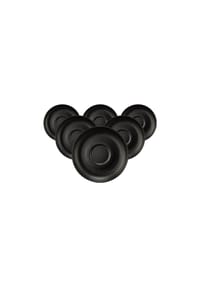 Seltmann Weiden Teeuntertassen Liberty Velvet Black ø 13 cm 6er Set schwarz - LIBERTY VELVET BLACK - schwarz