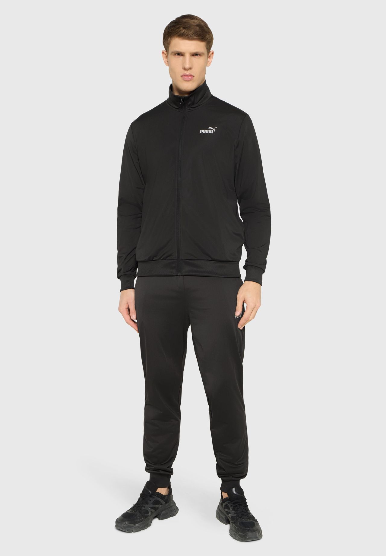 Puma® Trainingsanzug, Stehkragen, FüR Herren, Schwarz, XL