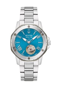 BULOVA MARINE STAR AUTO - Damen Armbanduhr 98L317 - BLAU